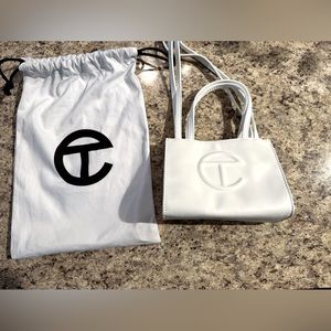 Small White Telfar Shopping Bag